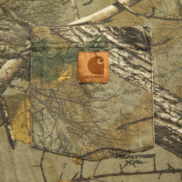 Vintage Carhartt K285 977 Realtree FADED Camo Long Sleeve Pocket Shirt Medium - Picture 3 of 11